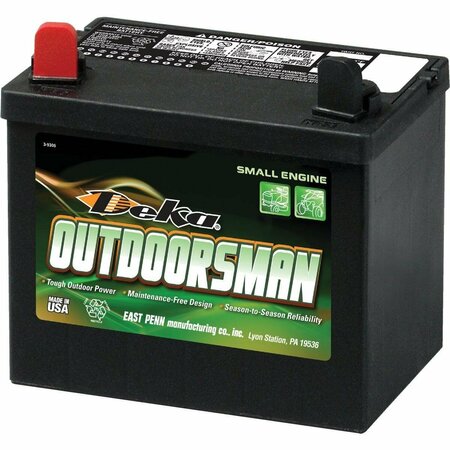DEKA Outdoorsman 12-Volt Lawn & Garden 230 CCA Small Engine Battery, Left Front Positive Terminal 8U1L